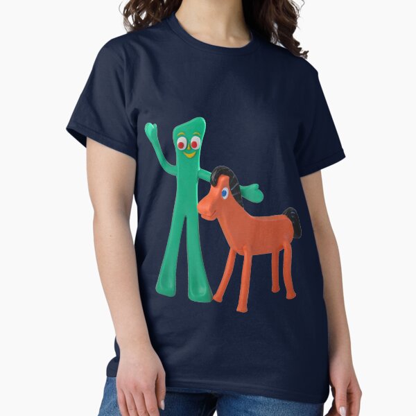 Item preview, Gumby and Pokey cartoon art designed and sold by RedManzanas.