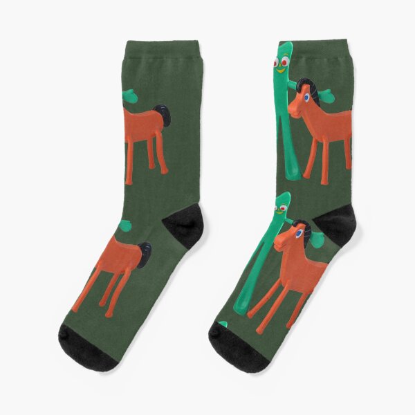 Item preview, Gumby and Pokey cartoon art designed and sold by RedManzanas.