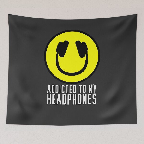 Item preview, DJ Smiley - Addicted to My Headphones designed and sold by ArticaDesign.