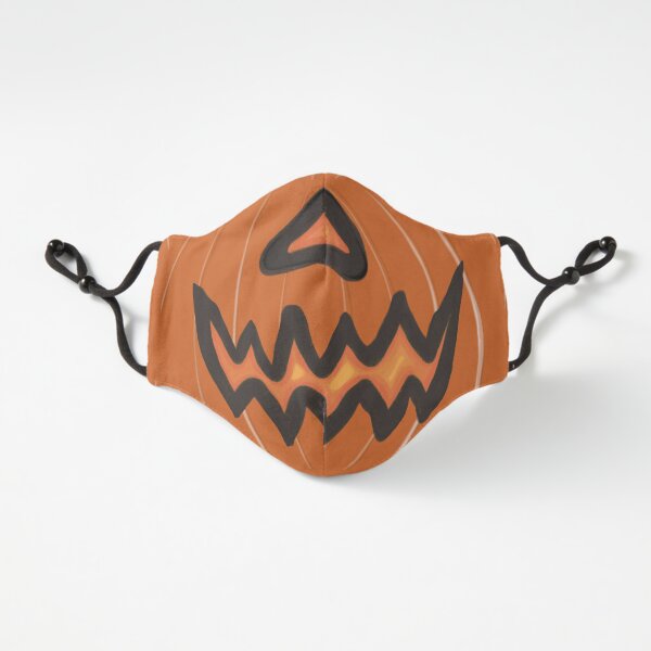 Pumpkin Face Fitted 3-Layer
