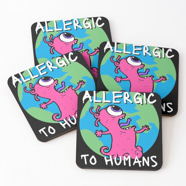 Item preview, Allergic To Humans Funny Astronaut Galaxy designed and sold by Two Left Hands Design.