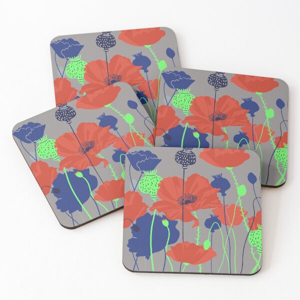 Item preview, Poppy red flowers Grass with Beautiful Poppies , common poppy flowers designed and sold by mashmosh.