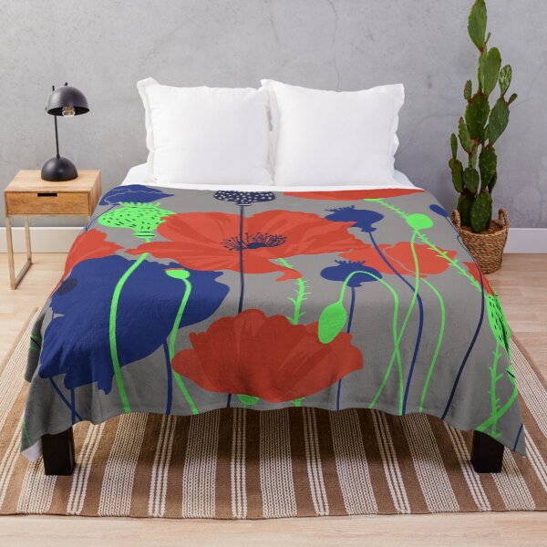 Item preview, Poppy red flowers Grass with Beautiful Poppies , common poppy flowers designed and sold by mashmosh.