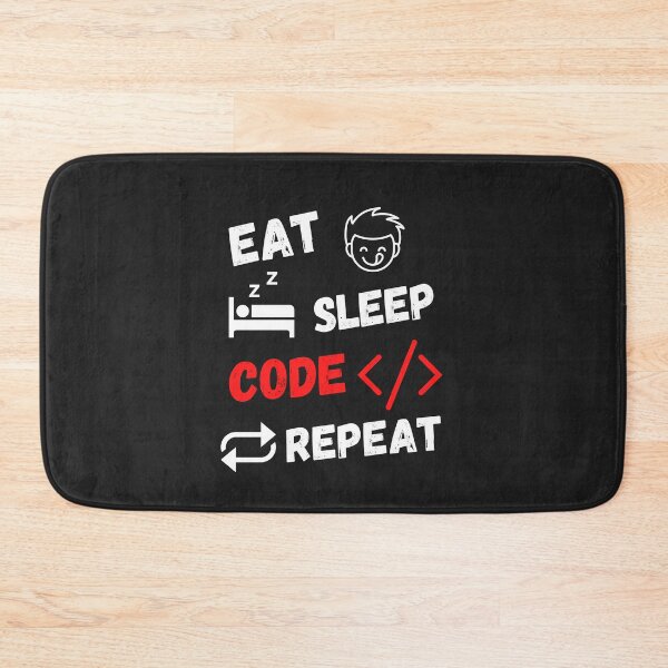 Item preview, Eat Sleep Code Repeat designed and sold by MohitJain1109.