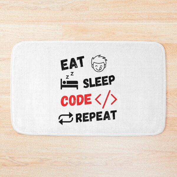 Item preview, Eat Sleep Code Repeat designed and sold by MohitJain1109.