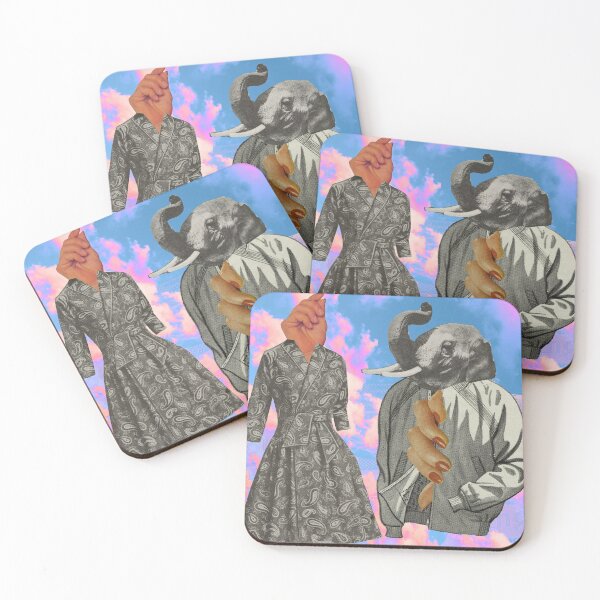 Item preview, Don't Knock It Until You Try It - Surrealist Collage Art Piece designed and sold by royalblewitup.