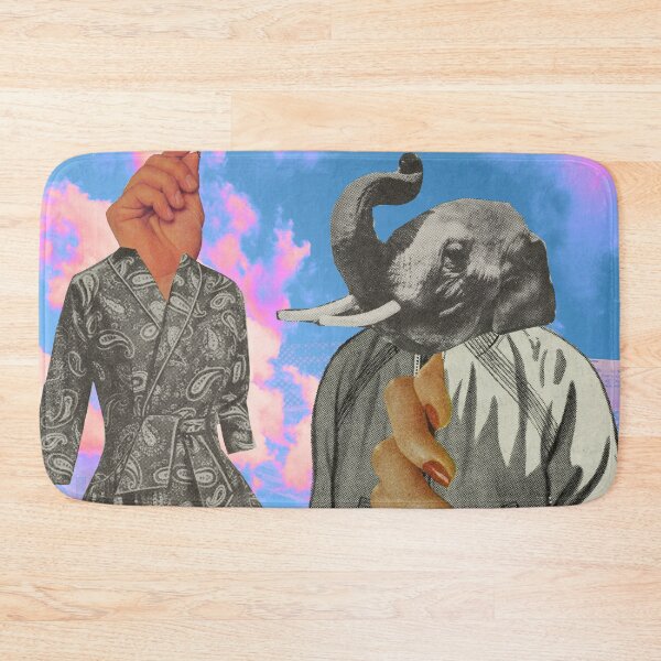 Item preview, Don't Knock It Until You Try It - Surrealist Collage Art Piece designed and sold by royalblewitup.