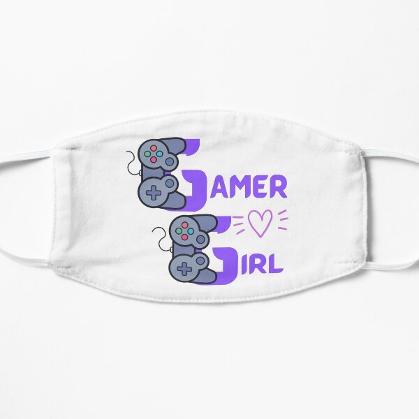 Gamer Girl Design perfekt für den Spieler in Ihrem Leben Flache Maske