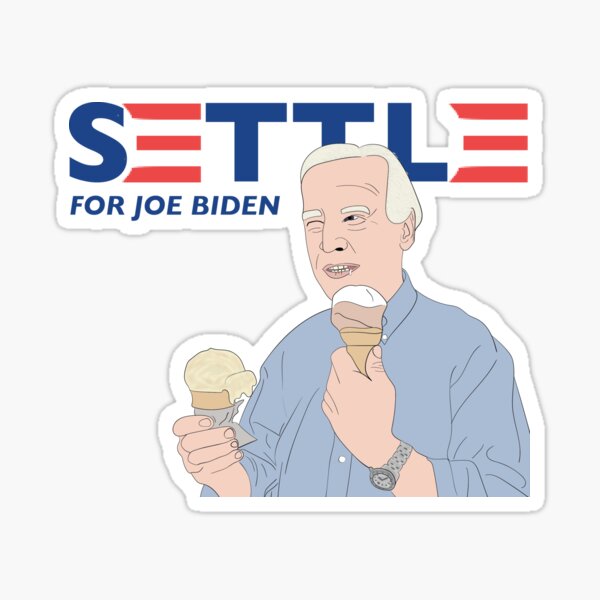 Settle for Joe (with ice cream) Sticker