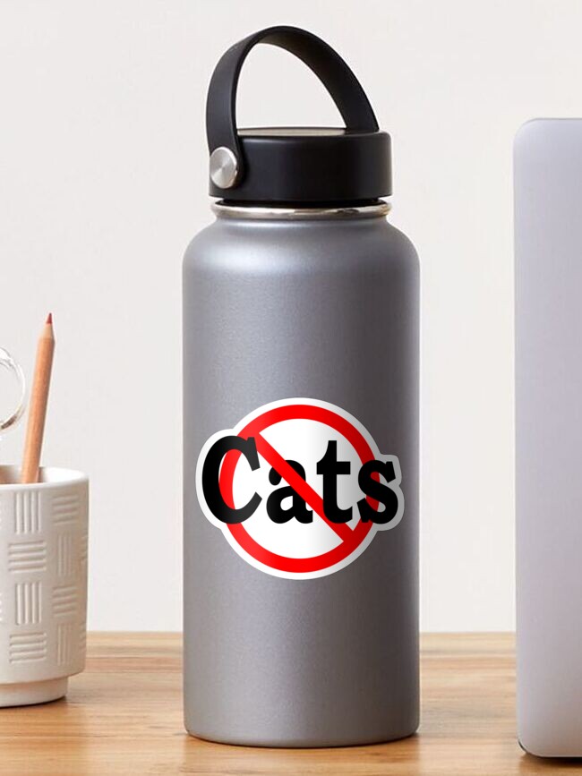 Thumbnail 1 of 3, Sticker, No Cats designed and sold by notstuff.