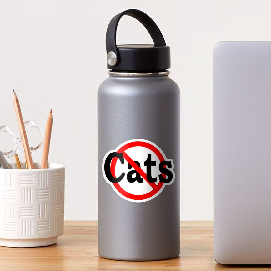 No Cats Sticker