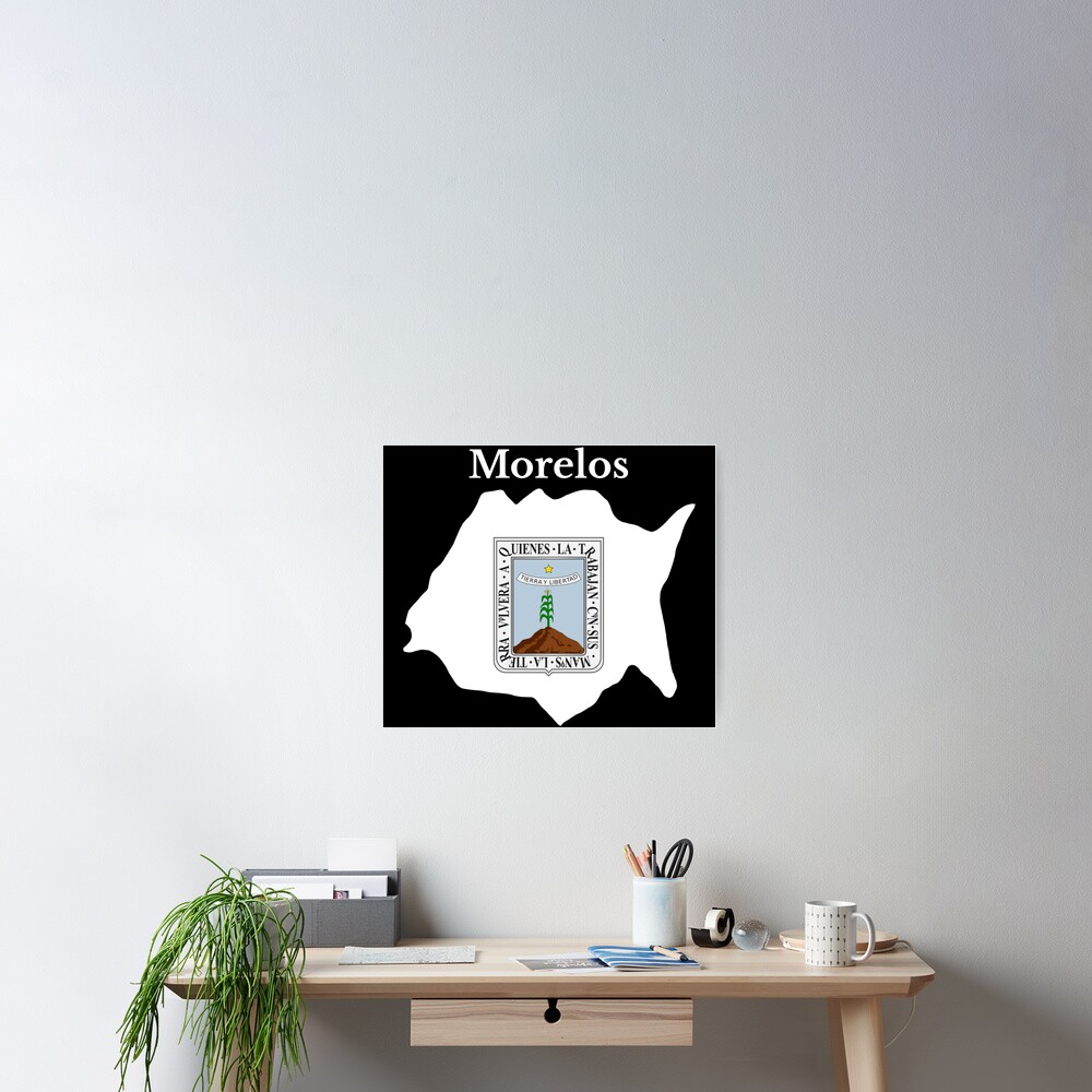 "Morelos State Map Flag, Mexico" Poster by marosharaf Redbubble