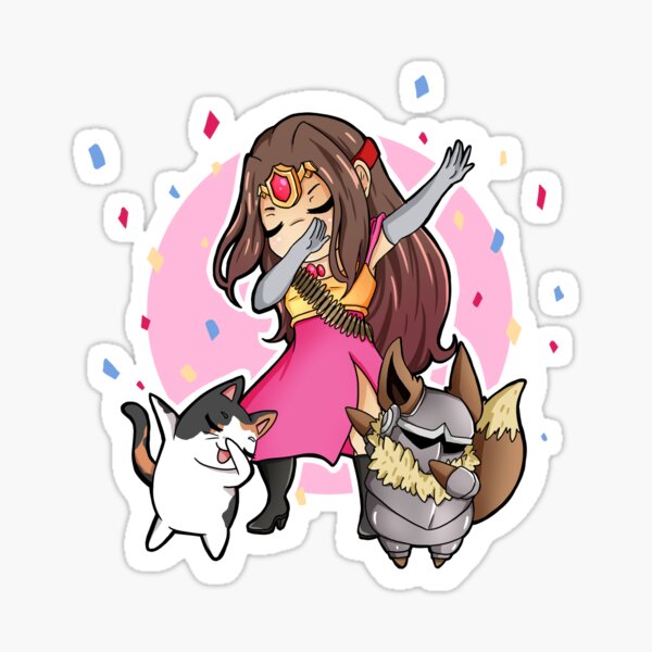 Princess dab Sticker