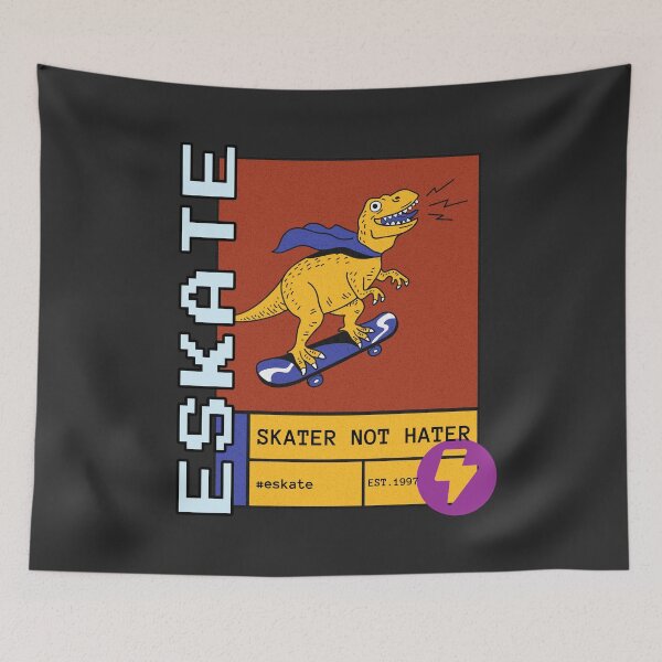 Item preview, ESK8 - SKATER NOT HATER designed and sold by SilverFoxStore.