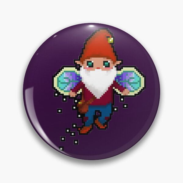Item preview, Little Gnome with Wings Pixel designed and sold by GreenPenguinCat.