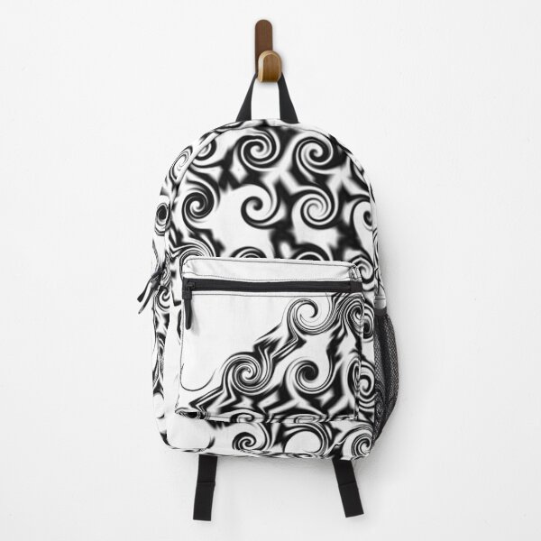 Item preview, Curlicue Pentagon Shape Black On White designed and sold by taiche.