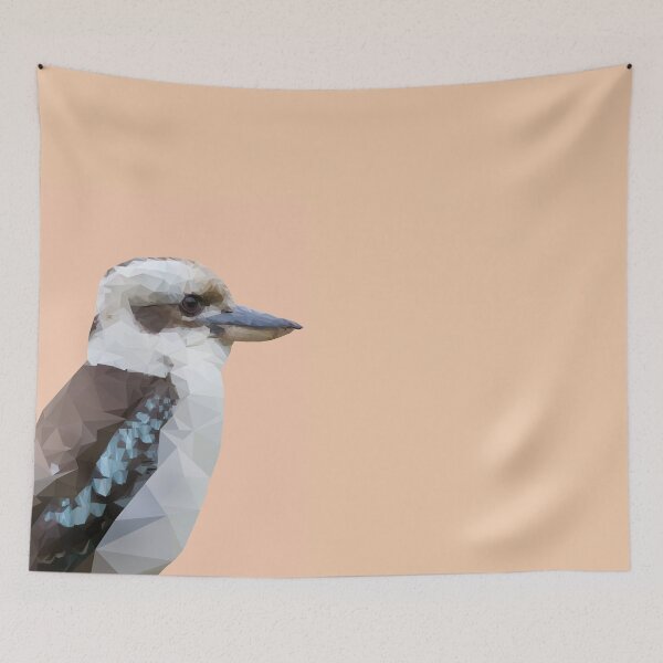 Artikelvorschau, Australischer Kookaburra - Low Poly Geometric entworfen und verkauft von CaitlinCalling.