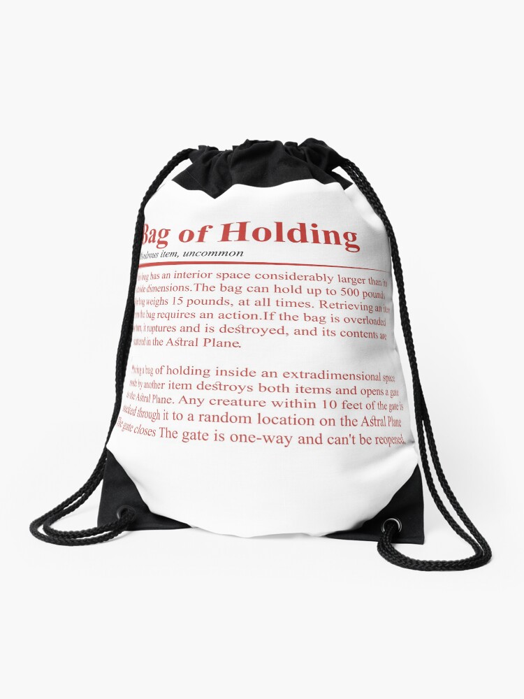 Bag of Holding Drawstring Bag for Sale by jomuxc