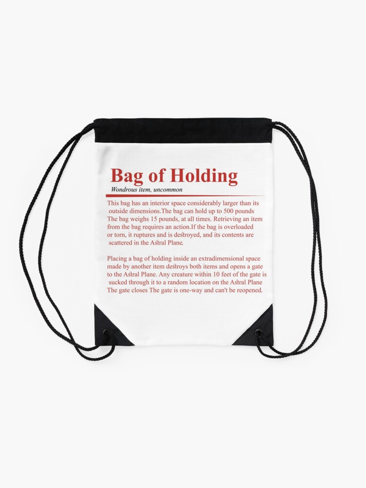 Bag of Holding Drawstring Bag for Sale by jomuxc