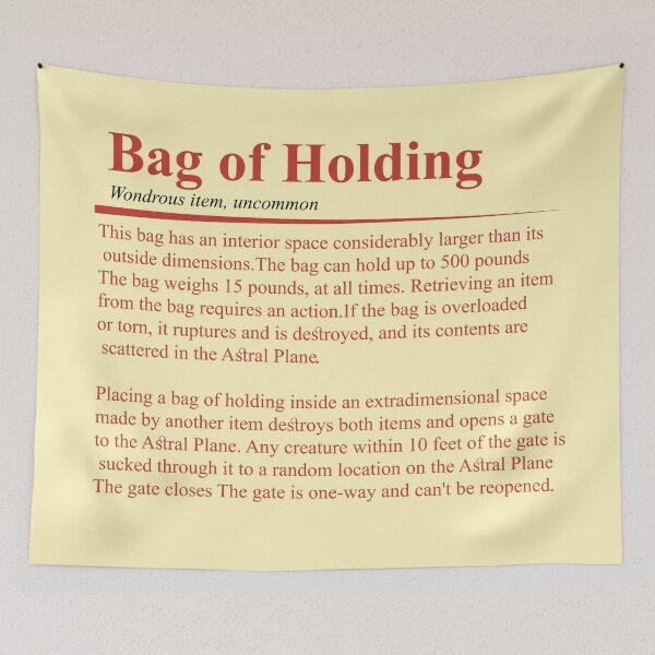 Item preview, Bag of Holding designed and sold by jomuxc.