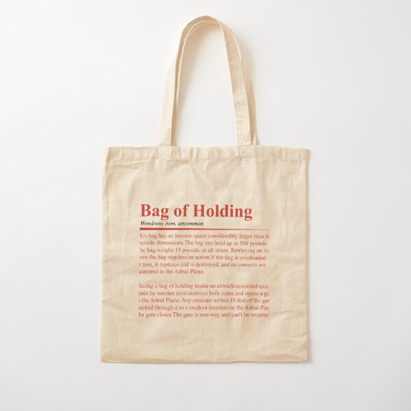 Bag of Holding Tote Bag by jomuxc
