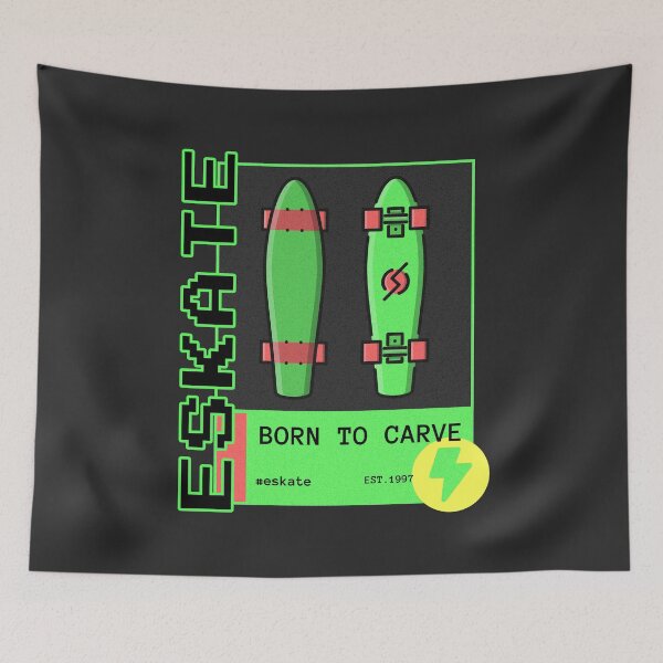 Item preview, ESKATE - BORN TO CARVE designed and sold by SilverFoxStore.