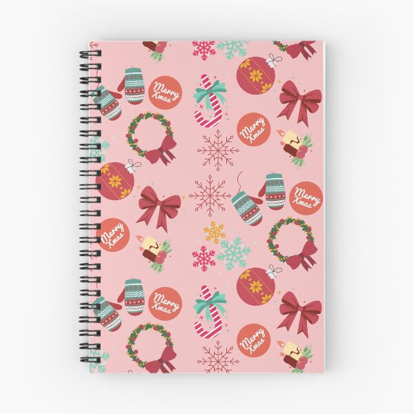 Item preview, Cute Christmas Pattern | Wreath, Candles,Candy Cane, Snowflakes designed and sold by Moodyandmellow.
