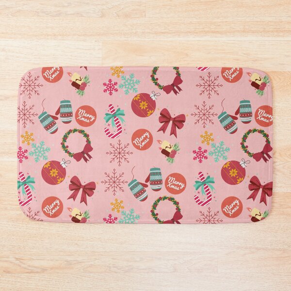 Item preview, Cute Christmas Pattern | Wreath, Candles,Candy Cane, Snowflakes designed and sold by Moodyandmellow.