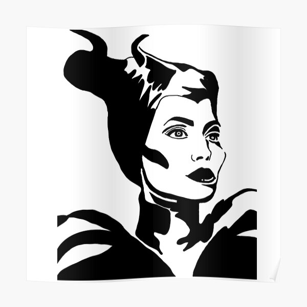 Download Maleficent Silhouette Posters Redbubble