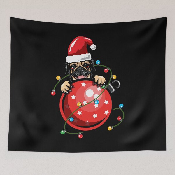 Item preview, Santa Pug designed and sold by IPRINT Clothing.