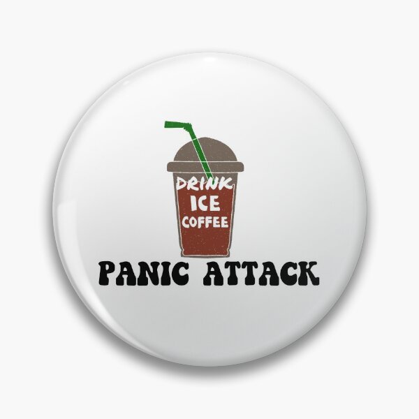 Item preview, Drink Iced Coffee Panic Attack designed and sold by The Little Wood Cottage.