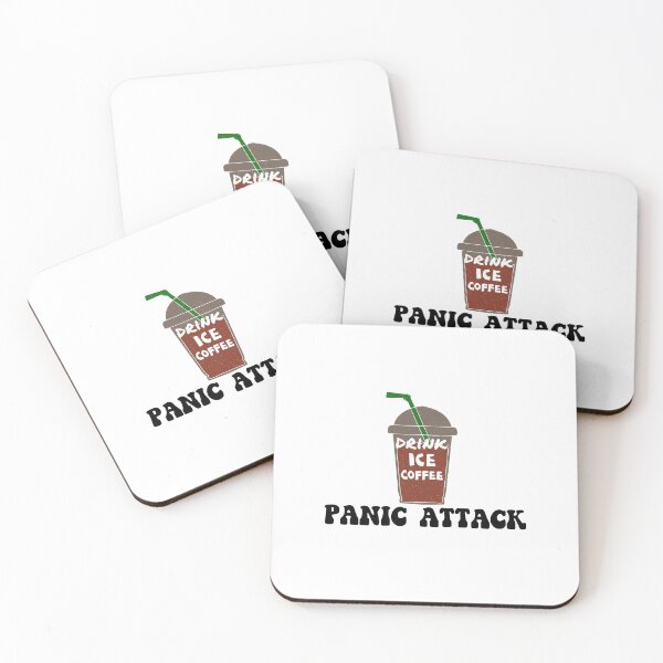 Item preview, Drink Iced Coffee Panic Attack designed and sold by The Little Wood Cottage.