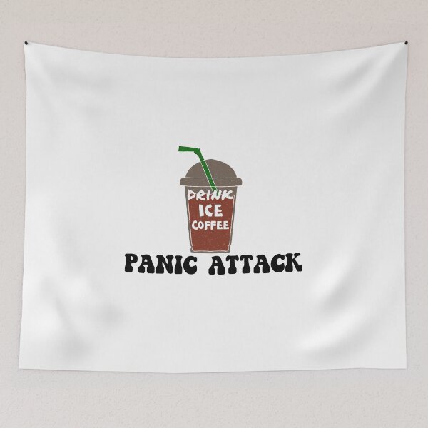 Item preview, Drink Iced Coffee Panic Attack designed and sold by The Little Wood Cottage.