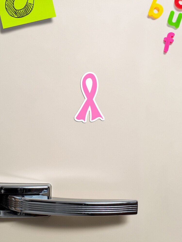 Breast Cancer Plain Pink Ribbon Magnet