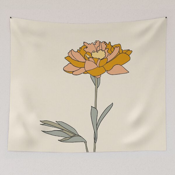 Item preview, Golden Mustard Yellow Carnation Flower  designed and sold by Aryeh Studio.