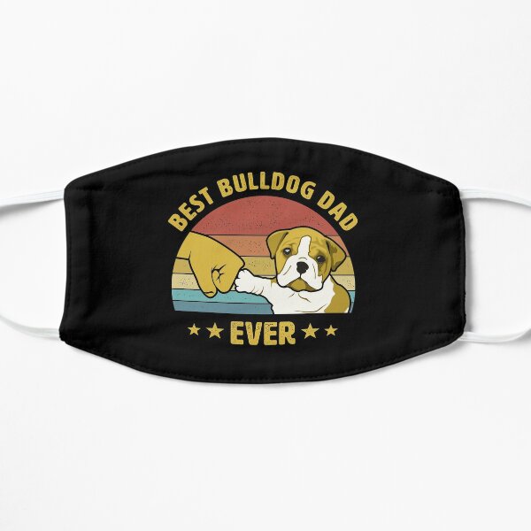 Download English Bulldog Face Masks Redbubble PSD Mockup Templates