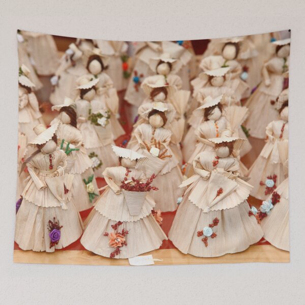 Item preview, Corn husk dolls designed and sold by Gaspar Avila.