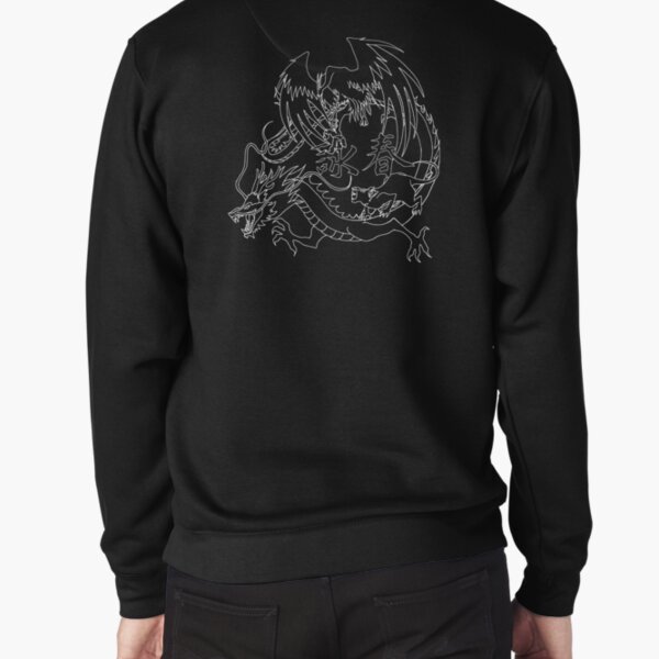 Black and White Logo Pullover Sweatshirt