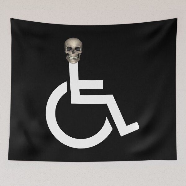 Item preview, WHEELCHAIR WITH SKULL HEAD designed and sold by uniqueitems.