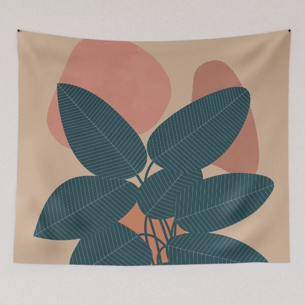 Item preview, Rubber Plant - Botanical Boho Ficus Elastica designed and sold by technicolorable_art.