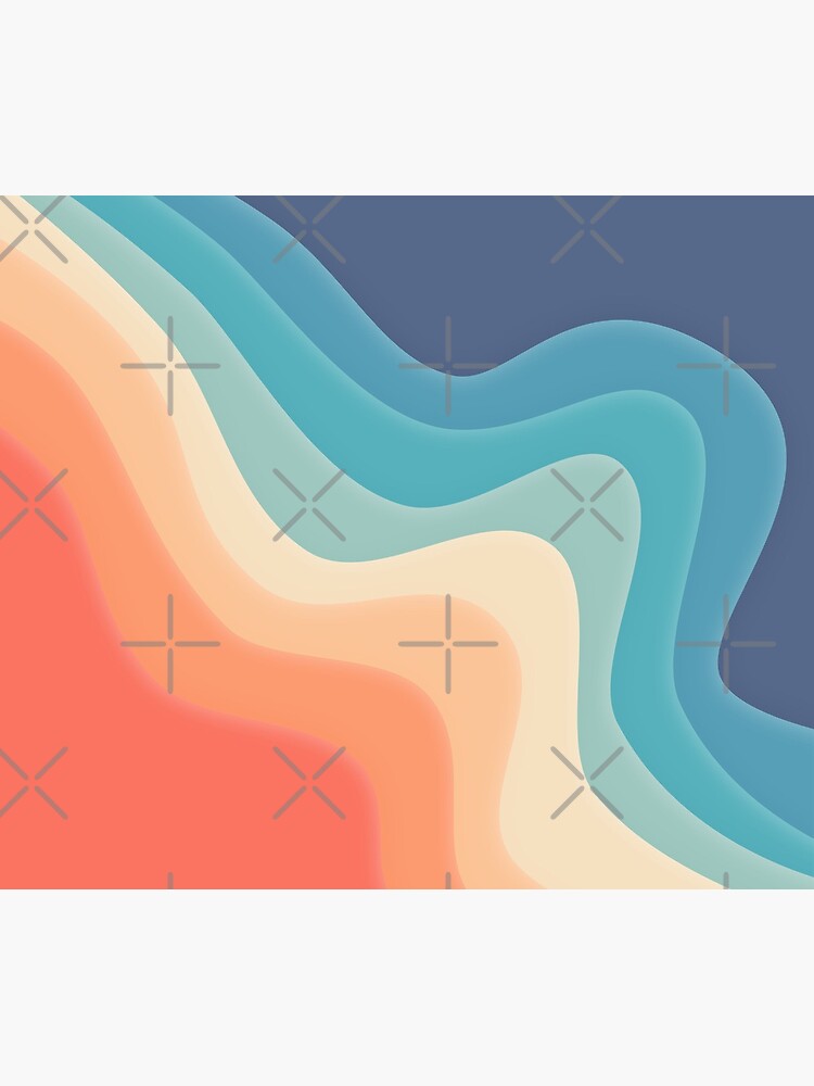 Retro color wave by WendyLeyten