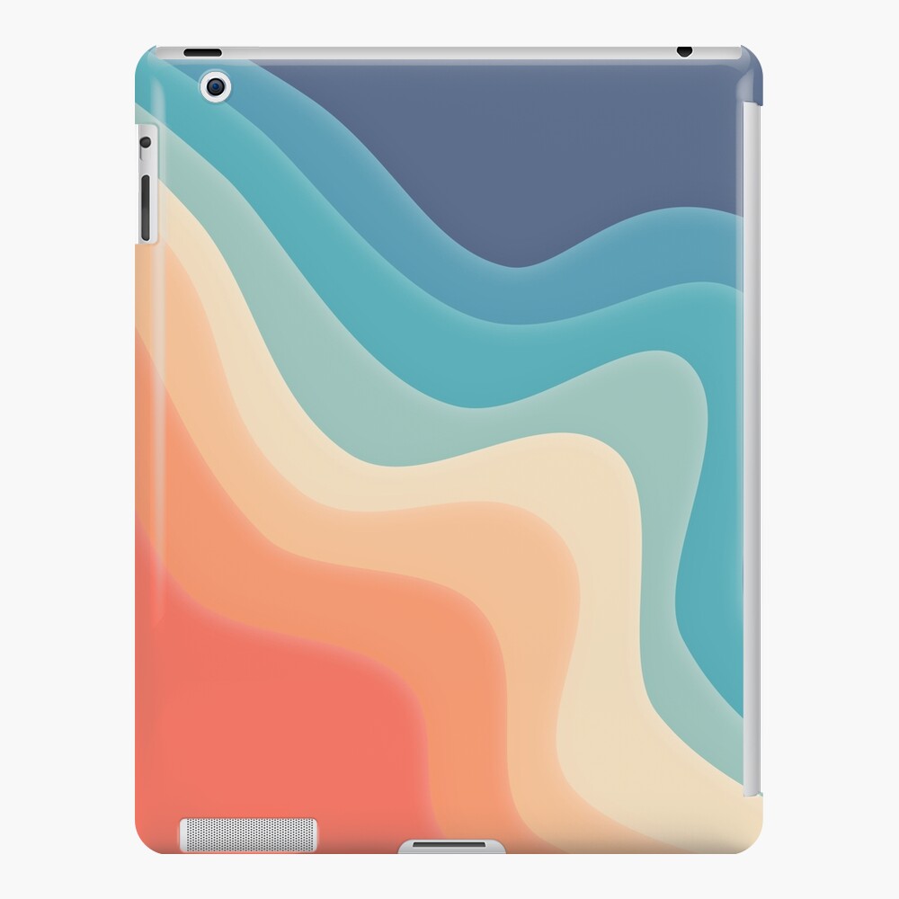 Retro color wave iPad Case & Skin