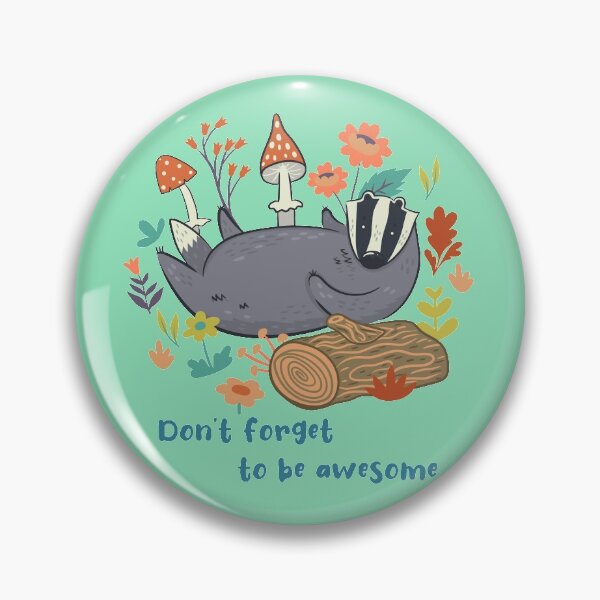 Item preview, pattern with forest badgers designed and sold by burbura.