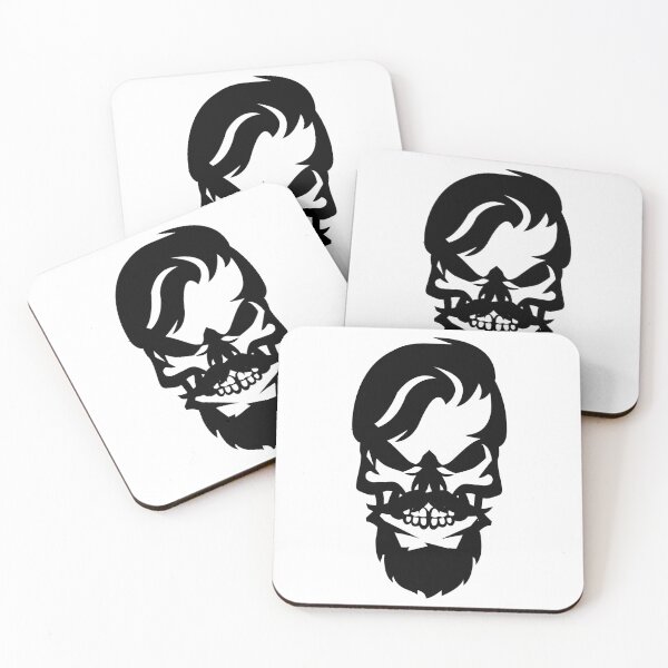 Item preview, Viking skull beard Nordic Teutonic Celts designed and sold by DerNerd.