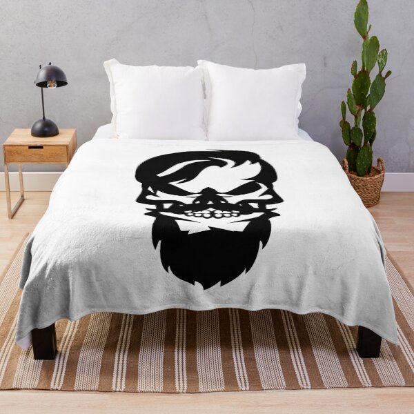 Item preview, Viking skull beard Nordic Teutonic Celts designed and sold by DerNerd.