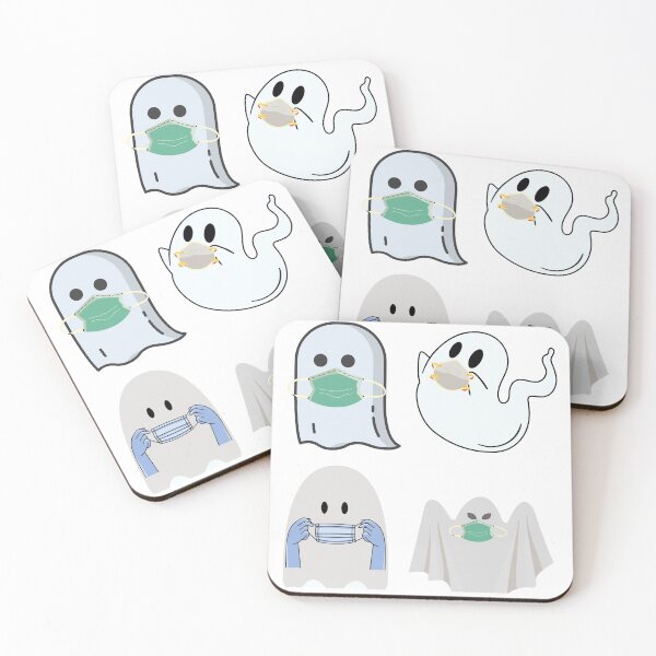 Item preview, Ghost With Facemask  Halloween 2020 designed and sold by unclejab.