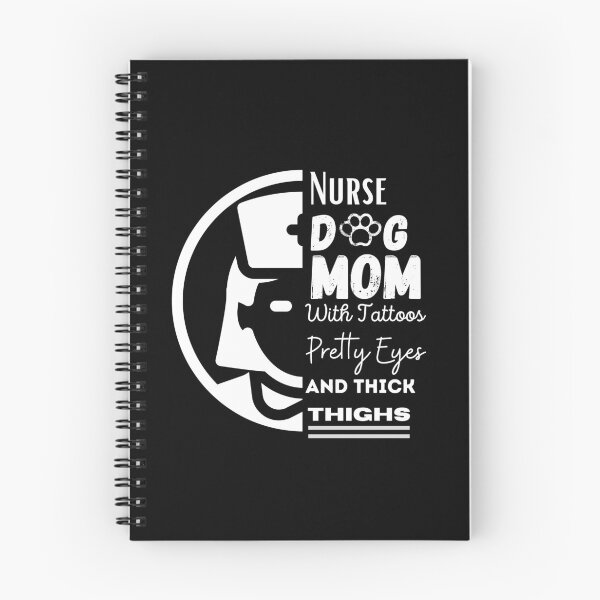 Item preview, Funny Nurse Dog Mom With Tattoos and Thick Thighs designed and sold by Gifty-Designs.