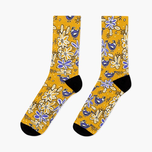 Item preview, Birds in Blue (Yellow) designed and sold by Simone Pook.