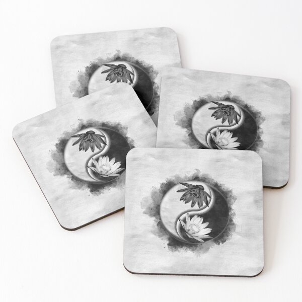 Item preview, Yin Yang - Lotus flowers designed and sold by k9printart.