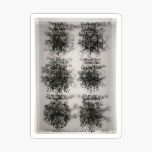 Scoresby's Snowflakes layered Sticker
